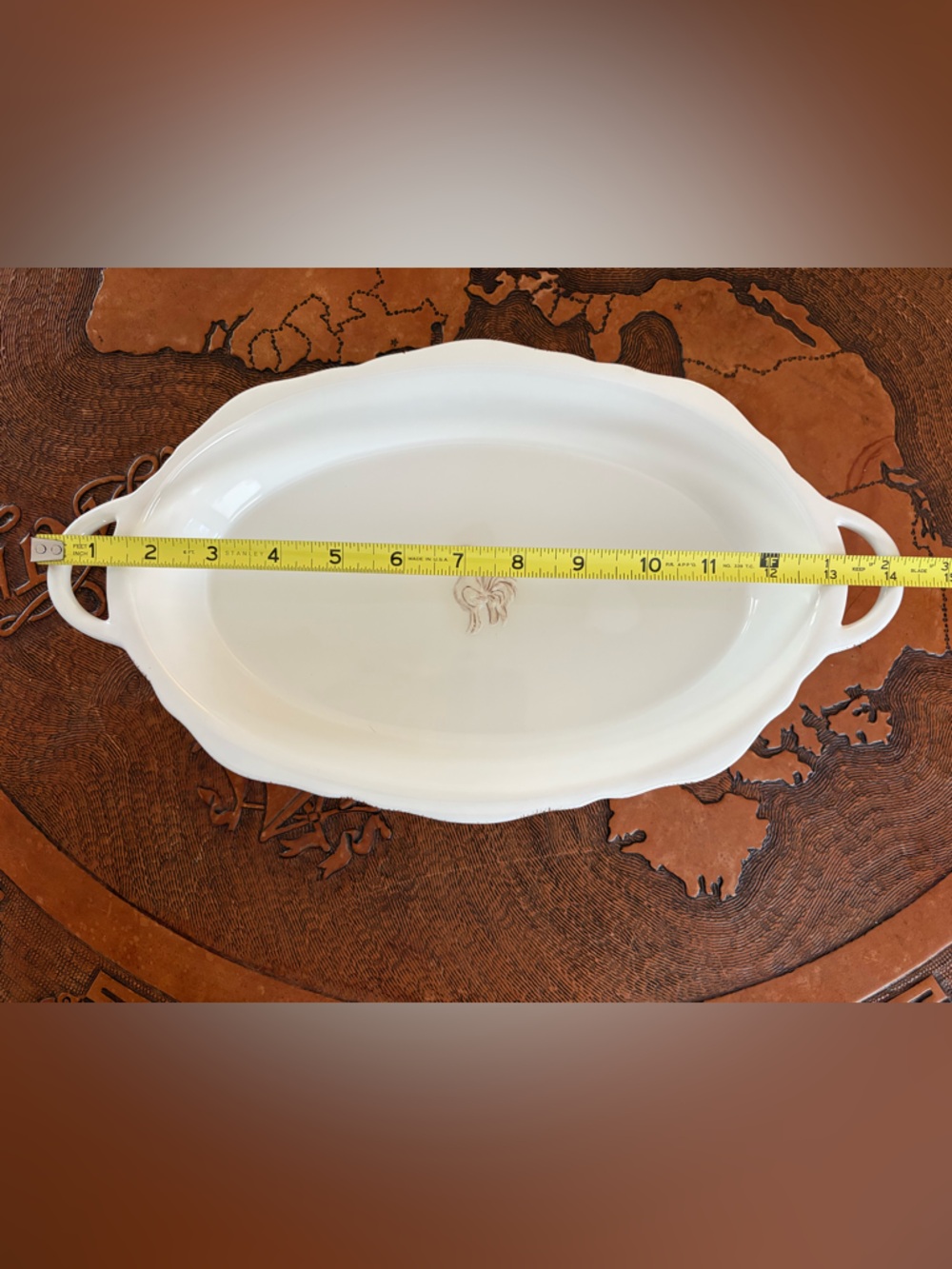 Ivory Serving Platter/Bowl/Casserole w/Rooster Detail, The Main Ingredients.